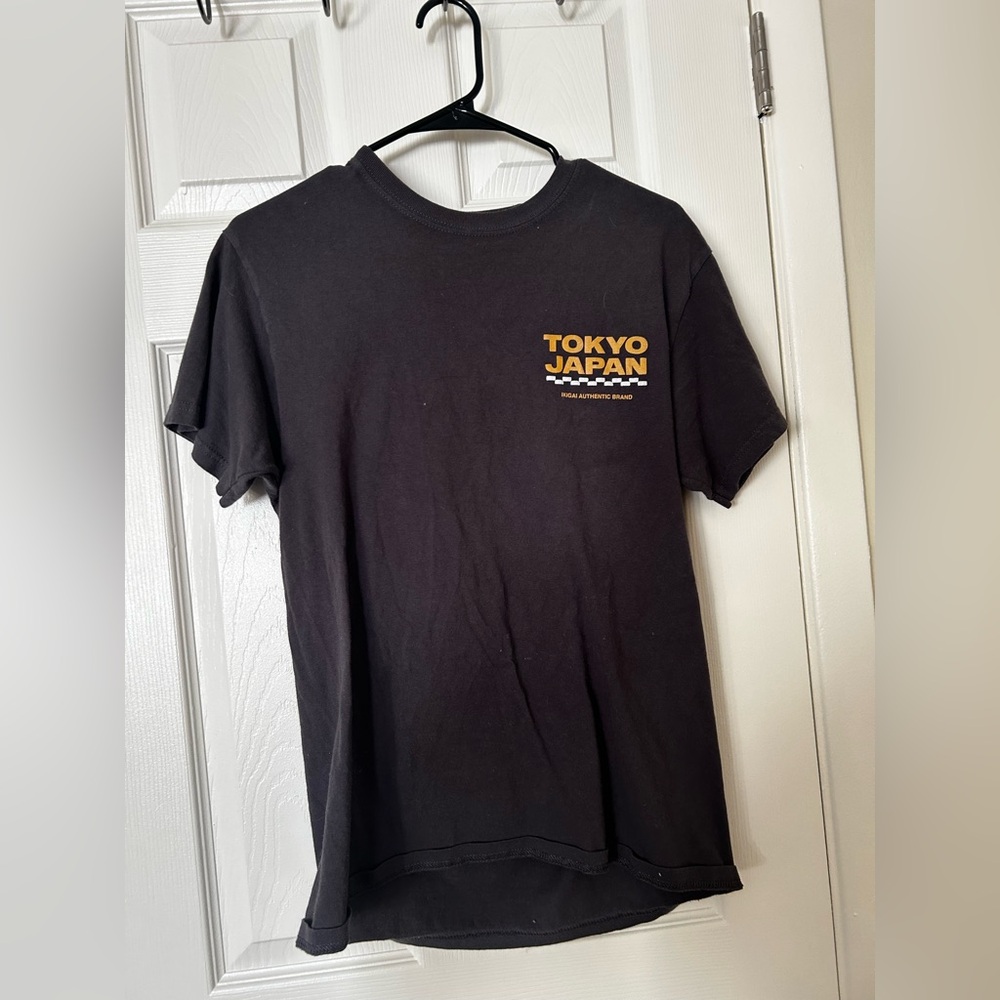 Black T-Shirt with Tokyo Japan Graphic
